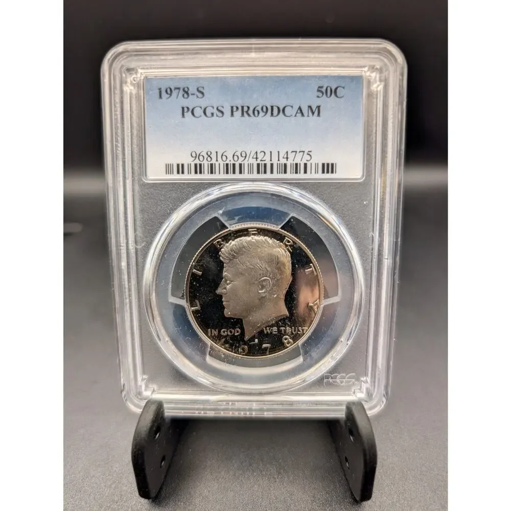1978-S Kennedy Half Dollar – PCGS PR69DCAM – Deep Cameo Proof – Slabbed